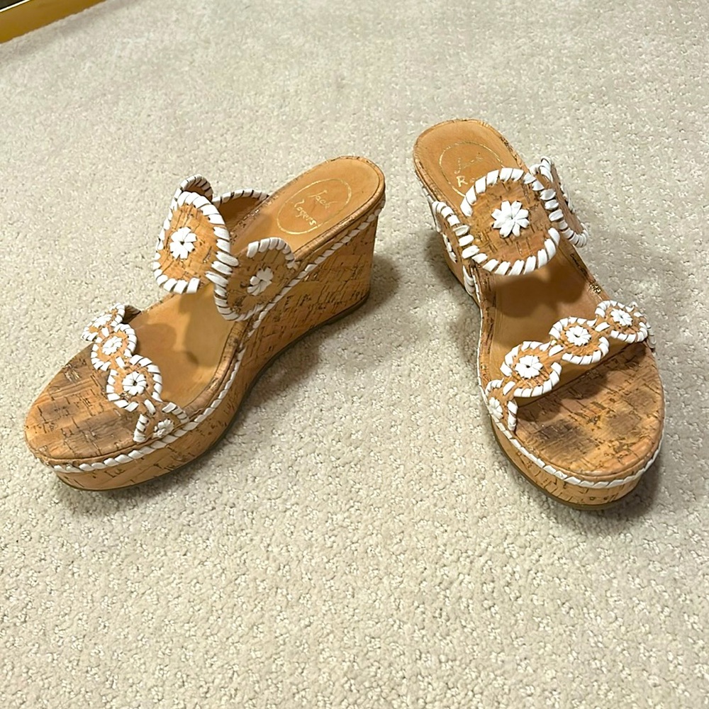 Jack rogers cork wedge sandals